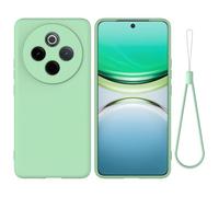 BRAND SET Funda de Silicona Suave para Vivo Y300 Pro, Carcasa Antigolpes con Forro de Microfibra, Protección Antiarañazos para Hombres y Mujeres Funda para Vivo Y300 Pro (Verde Menta)