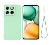BRAND SET Funda de Silicona Suave para ZTE Axon 70, Carcasa Antigolpes con Forro de Microfibra, Protección Antiarañazos para Hombres y Mujeres Funda para ZTE Axon 70 (Verde Menta)
