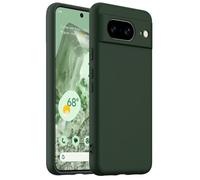 BRAND SET Funda Magnética para Google Pixel 8 Compatible con mag-Safe, Tacto Suave con Forro de Microfibra Carcasa Protectora Silicona para Google Pixel 8 Case (Verde Oscuro)