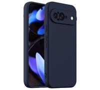 BRAND SET Funda Magnética para Google Pixel 9 Compatible con mag-Safe, Tacto Suave con Forro de Microfibra Carcasa Protectora Silicona para Google Pixel 9 Case (Azul Marino)