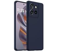 BRAND SET Funda Magnética para Moto Edge 50 Neo Compatible con mag-Safe, Tacto Suave con Forro de Microfibra Carcasa Protectora Silicona para Moto Edge 50 Neo Case (Azul Marino)