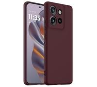 BRAND SET Funda Magnética para Moto Edge 50 Neo Compatible con mag-Safe, Tacto Suave con Forro de Microfibra Carcasa Protectora Silicona para Moto Edge 50 Neo Case (Ciruela)