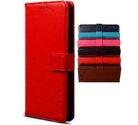 BRAND SET Funda para Samsung Galaxy A36 - Carcasa Tipo Libro de Cuero PU Premium con Tarjetero, Soporte, Cierre Magnético, Funda Protectora para Samsung A36 (Rojo)