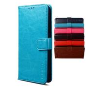 BRAND SET Funda para Samsung Galaxy S25+ - Carcasa Tipo Libro de Cuero PU Premium con Tarjetero, Soporte, Cierre Magnético, Funda Protectora para Samsung S25+ (Azul Cielo)