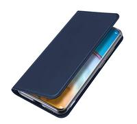 BRAND SET Funda para Vivo V21 5G/4G Funda de Cuero con Tapa Plegable Material de PU con Función de Soporte Hebilla Magnética Invisible Funda Ultrafina Carcasa para Vivo V21 5G/4G-Azul