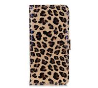 Brand Set Funda para ZTE Blade A7 2020 Premium Cartera Estilo Flip de Piel Sintética Funda con Seguro Cierre de Cierre Magnético y Función de Soporte Carcasa para ZTE Blade A7 2020(Patrón de leopardo)