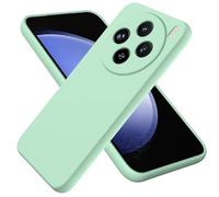 BRAND SET Funda Silicona para Vivo X200, Tacto Suave, Antigolpes y Antirayas, Silicona Case Premium con Forro de Microfibra Compatible con Vivo X200 Funda (Verde Menta)