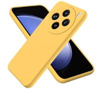 BRAND SET Funda Silicona para Vivo X200, Tacto Suave, Antigolpes y Antirayas, Silicona Case Premium con Forro de Microfibra Compatible con Vivo X200 Funda (Amarillo Limón)