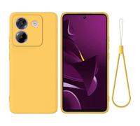 BRAND SET Funda Silicona para Xiaomi Poco M7 Pro 5G, Tacto Suave, Antigolpes y Antirayas, Silicona Case Premium con Forro de Microfibra Compatible con Xiaomi Poco M7 Pro 5G Funda (Amarillo Limón)