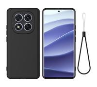 BRAND SET Funda Silicona para Xiaomi Poco X7, Tacto Suave, Antigolpes y Antirayas, Silicona Case Premium con Forro de Microfibra Compatible con Xiaomi Poco X7 Funda (Negro)