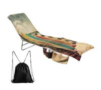Brand-xrbanime Toalla para Cubrir tumbonas + Bolsa con cordón Estampado 3D Funda para sillas de Playa de Verano Toallas para tumbonas portátiles de Secado rápido y sin Arena con Bolsillo