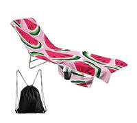 Brand-xrbanime Toalla para Cubrir tumbonas + Bolsa con cordón Estampado 3D Funda para sillas de Playa de Verano Toallas para tumbonas portátiles de Secado rápido y sin Arena con Bolsillo