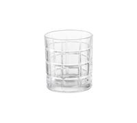 Brandani 51322 - Juego de 6 vasos cuadrados de cristal, 8 x 9 cm de altura, 300 ml, fondo robusto típico de los vasos de whisky y whisky, perfectos también para agua o cualquier bebida que prefieras
