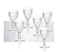 Brandani 54110 Diamante - Juego de copas (6 piezas), transparente