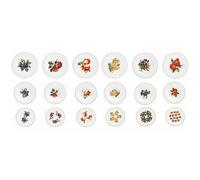 Brandani Set De Platos De Mesa 18 Piezas Le Primizie Fresh Fruits New Bone China