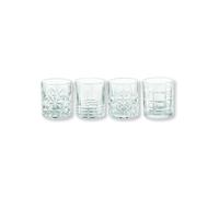 Brandani Vaso Blues Decori Surtidos Juego de 4 unidades de cristal - Capacidad 33 legante y resistente
