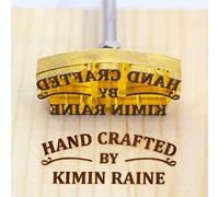 Branding Iron - Sellos de cuero de metal personalizados duraderos para boda, hierro de marca personalizado para carne, madera, papel, plástico (1 x 1 pulgada)
