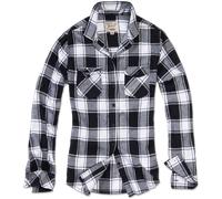 Brandit Amy camisa de franela CHICAS en White-Negro 4XL