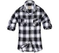 Brandit Amy Flanell Ladies Camisa, Negro/Blanco, Talla 4XL