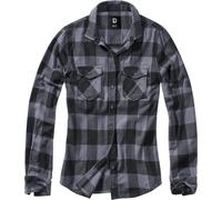 Brandit Amy Flanell Ladies Camisa, negro-gris, tamaño L para Mujer
