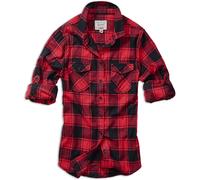 Brandit Amy Flanell Ladies Camisa, rojo/negro, Talla 6XL