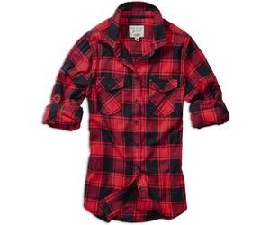 Brandit Amy Flanell Ladies Camisa, rojo/negro, Talla XXL