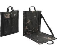Brandit Asiento plegable, negro/camuflaje, Talla única