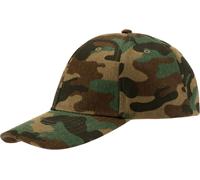 Brandit Base Cap Unisex Gorra Camuflaje Woodland 100% algodón