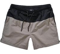 Brandit Basic Pantalones cortos de baño, negro/gris, Talla XXL