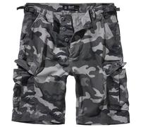 Brandit BDU Ripstop Pantalones cortos, Gris oscuro/Camuflaje, Talla 4XL