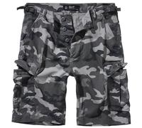 Brandit BDU Ripstop Pantalones cortos, Gris oscuro/Camuflaje, Talla XXL
