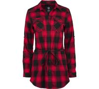 Brandit Women Lucy Longshirt Long Slee, Color: Red/Black, Size: XL