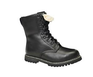 Brandit Botas Militares Hombre Botas Negro Piel