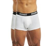 Brandit Boxer Shorts Logo 2 Pack, color: white+whit, size: 3XL