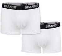 Brandit Boxershorts Logo 2-pack en White+White XXL