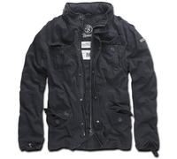 Brandit Britannia Chaqueta, negro, tamaño XL para Hombres