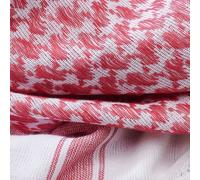 Brandit Shemag Headwear multifuncional, blanco-rojo para Hombres