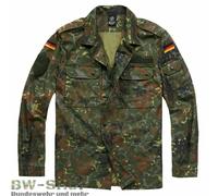 BRANDIT BUNDESWEHR BLUSA DE CAMPO OLIVA NEGRO CAMUFLAJE BW CHAQUETA BLUSA...