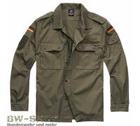 BRANDIT BUNDESWEHR BLUSA DE CAMPO OLIVA NEGRO CAMUFLAJE BW CHAQUETA BLUSA CAM...