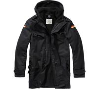 Brandit BW Parka Flag Chaqueta, negro, Talla 3XL