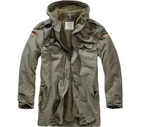 Brandit Parka BW Flag con bandera, color oliva, talla 46