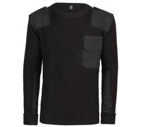 Brandit BW Pullover Hombres Casual Calentar Trabajo Excursionismo Suéter Negro