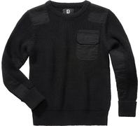 Brandit BW Pullover infantil, negro, Talla 122-128