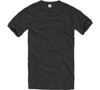 Brandit BW T-shirt Hombre Patrulla Cuello Redondo Seguridad Viajar Trabajo Negro
