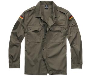 Brandit BW Túnica Campo Saco De Los Hombres Casual Sobrecamisa Ropa Calle Olive