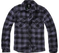 Brandit Camisa a cuadros para niños Negro/Gris 170/176
