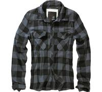 Brandit Check Shirt Long Sleeve, color: black/grey, size: L