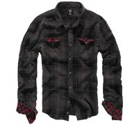 Brandit Camisa de Franela Duncan Hombre a Cuadros Madera Tipo Leñador