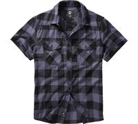 Brandit Check Shirt Short Sleeve, color: black/grey, size: L
