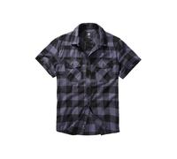 Brandit Checkshirt Camisa de manga corta, negro-gris, tamaño 6XL para Hombres
